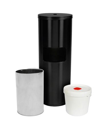 Sport-Tec disinfectant wipe dispenser stainless steel black incl. 400 wipes