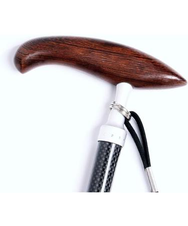 YDYORHHL Carbon Fiber Crutch Ultralight Elderly Stick Chicken Wings Wooden Handle Non-Slip Durable Gift Box Elderly Cane Crutches - Buy Online on GoSupps.com