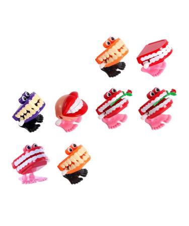 Wind up z Hne Packbling toys: 8 pieces Cute chattering Walking z Hne L Cheln Funny upper chain jumping too party party fed out