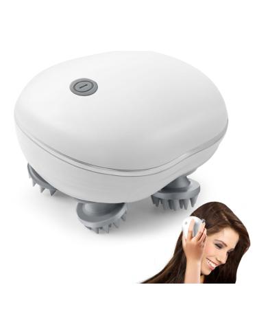 Electric head massager intelligent head massage device with 4 massage heads and 3 massage modes IPX7 waterproof scalp massage head massage device for relaxation deep cleaning