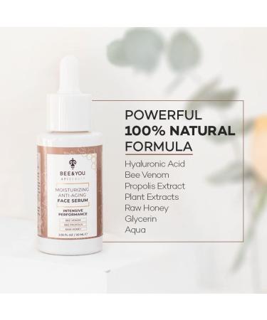 Buy BEE and YOU Anti Aging Face Cream Serum - Dark Spot Remover & Pore Minimizer with Bee Propolis Raw Honey & Hyaluronic Acid | 1.0 fl. Oz - International Shipping Available - Buy Online on GoSupps.com