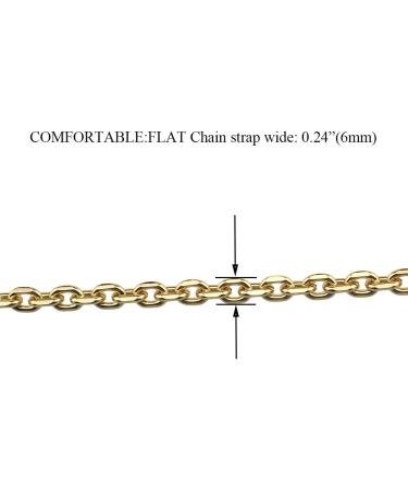 HAHIYO Mini Pochette Purse Chain Strap Thin Wide 6mm for LV Length 43.3 inches Thick 2mm Shiny Gold for Shoulder Cross Body Sling Handbag Wallet Clutch Comfortable Flat Metal Strap 1 Pack Gold 43.3 Inches Length - Buy Online on GoSupps.com