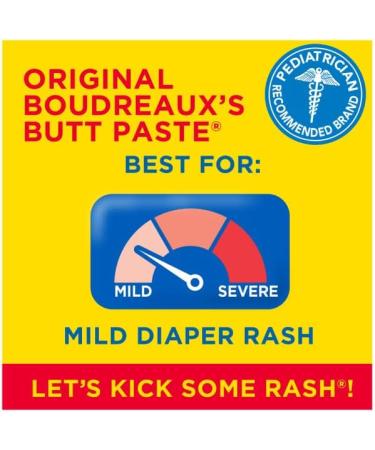 Boudreaux's Butt Paste Original Diaper Rash Cream 4 oz. Tube - Pack of 5 - Buy Online on GoSupps.com