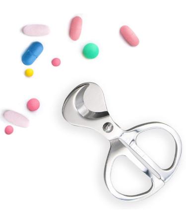 Portable Cigar Scissors Pill Cutter Practical Medicine Splitter Divider Stainless Steel Guillotine Double Edge Straight Cut Scissors with Ergonomic Handle for Home and Hospital Use. - Buy Online on GoSupps.com