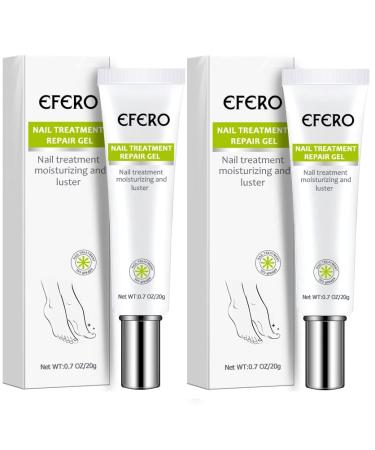 2 Pcs efero Nail Treatment Repair Gel, Toe Be Health Instant Beauty Gel For Nail Growth Care, Restores Appearance of Discolored or Damaged Nails 2pcs