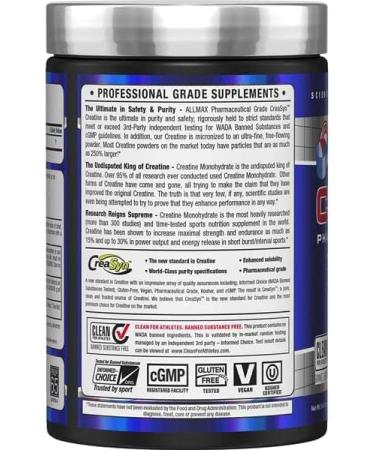 ALLMAX Essentials CREATINE - 400g Vegan & Gluten Free Powder for Enhanced Performance | 80 Servings - Best International Shipping - Buy Online on GoSupps.com
