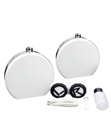 Contact lens solution travel case for contact lenses contact lens container UK contact lens applicator container for contact lenses contact lens container sweet white portable travel box