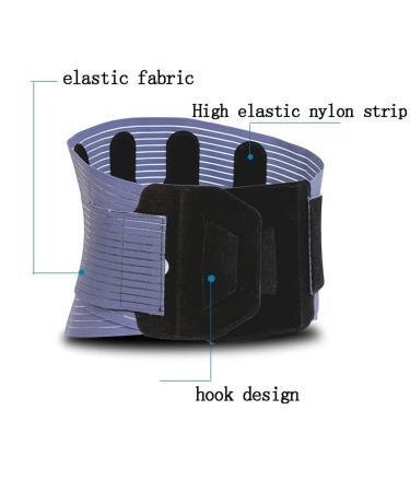 Buy Breathable Back Brace for Men & Women - Lumbar Decompression Belt for Lower Back Pain Relief | XX-Large Blue Grey - International Shipping - Buy Online on GoSupps.com