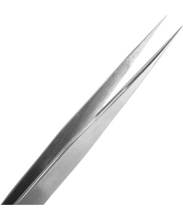 Eyelash Extension Tool | Professional False Eyelash Curler & Tweezer | Straight Tweezer LD-03 Silver for Eye Makeup - Buy Online on GoSupps.com