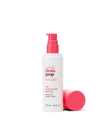 good.clean.goop beauty The Naked Elixir Body Oil | Body Oil to Hydrate Skin Barrier | Vitamin E Oil Turmeric Root Extract & Saffron Extract | Body Moisturizer | Cruelty-Free & Vegan | 3.4 Fl oz