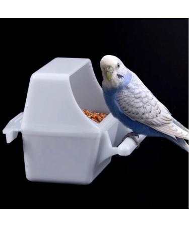 2PCS Bird Feeder Bird Food Feeder for Cage Bird Food Bowl Cups Plastic Food Feeder Cup for Parrots Cockatiel Pigeon Sparrow Bird Cage Bowl (2 pack) - Buy Online on GoSupps.com
