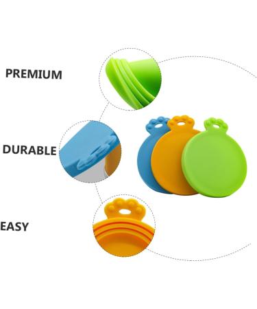 POPETPOP 9 Pcs Pet Can Lid Canned Meals Canned Dog Food Pet Food Can Cover Dog Can Lid Cats and Dogs Skull 10.5x9cmx3pcs Assorted Colorx3pcs - Buy Online on GoSupps.com