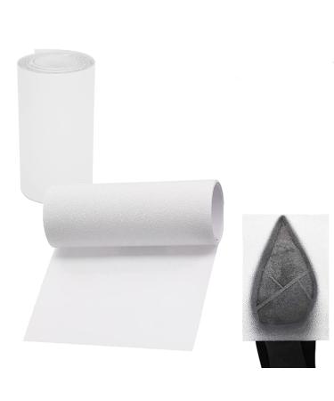 1 Roll Sole Shoes Sticker Anti-Slip Shoe Grip Sticker Self Adhesive Sole Cover Protectors Anti Slip Crystal Clear Sole Shoes Sticker for Indoor Outdoors 1m 2m 3m White (3M)