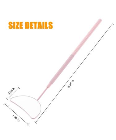 Pink Half Moon Lash Mirror - Stainless Steel Eyelash Extension Tool - Buy Online on GoSupps.com