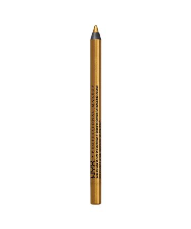NYX PROFESSIONAL MAKEUP Slide On Pencil Waterproof Eyeliner Pencil - Glitzy Gold Glitzy Gold 1 Count (Pack of 1)