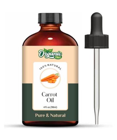 Carrot (Daucus carota) Oil | Pure & Natural Carrier Oil for Skincare Hair Care and Massage - 118ml/3.99fl oz