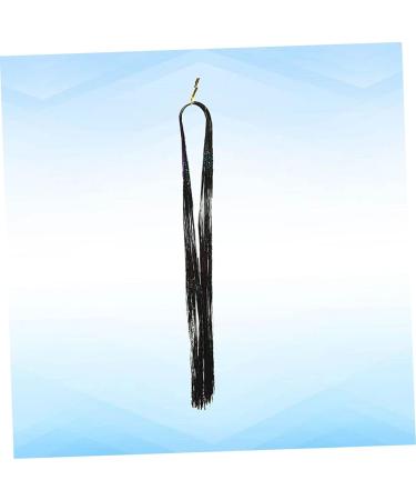 Didiseaon 1pc Extensions Glitter Hair Extensions Color Wig Wigs Colored Ladies Wigs Sparkle Hair Extensions Colorful Wigs Womens Wigs Tinsel Hair Extensions M Black - Buy Online on GoSupps.com