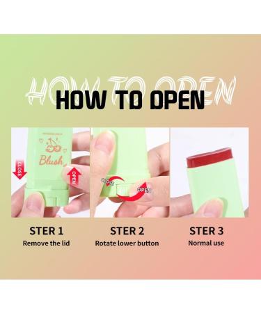 Lovelycat Colorful Moisturizing Stick Colorful Makeup Pink Stick Lasting Natural Makeup Eye Shadow Lip Cheek Waterproof for All Skin (red One Size) Red 1 g (Pack of 1) - Buy Online on GoSupps.com