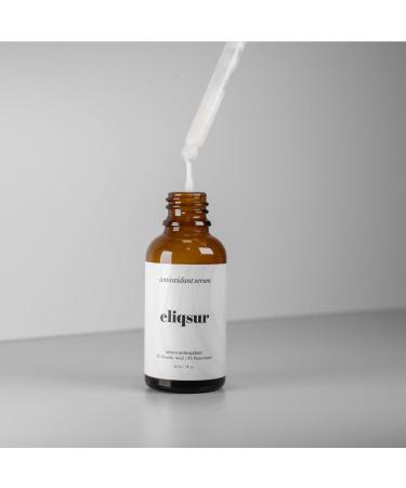 Eliqsur Antioxidant Serum - with Ferulic Acid Resveratrol & Aspalathus Linearis - Vitamin C for Face - Brighten Complexions & Protect Skin's Surface - Buy Online on GoSupps.com
