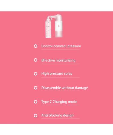 Rechargeable Handheld Skin Moisturizing Sprayer for Beauty Salon | Facial Oxygen Injection Device for Hydrating - Buy Online on GoSupps.com