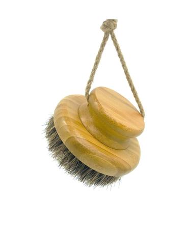 HONOMA Natural Bristle Dry Brush - Exfoliating Body Scrub for Lymphatic Drainage and Blood Circulation (SISAL HORSEHAIR) - Buy Online on GoSupps.com