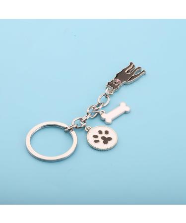 Ensianth Dog Keychain | Perfect Gifts for Dog Lovers | Puppy & Paw Print Keyring for Dog Owners - Buy Online on GoSupps.com
