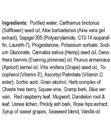 Progesterone Plus Herbs Lotion - Bio-Identical Soy-Free Paraben-Free Light Vanilla Scent - 8 oz Pump Bottle | Made in the USA - International Shipping Available - Buy Online on GoSupps.com