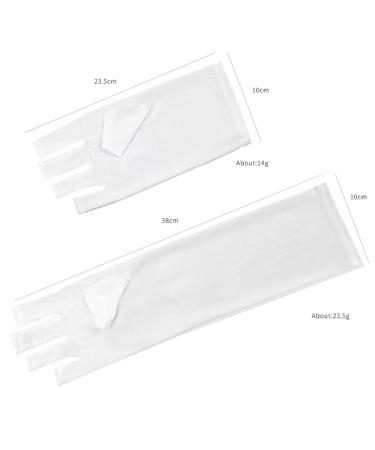 Buy UV Fingerless Gloves for Gel Nails | Anti-UV Sunscreen Protection | Long Sleeve Nail Gloves - Buy Online on GoSupps.com