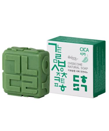 overcome soap cica 3.5 oz/Centella Asiatica Cold Process Soap Natural Bar Soap Soap bar Handmade Natural Handmade Soap Handmade Soap Bar