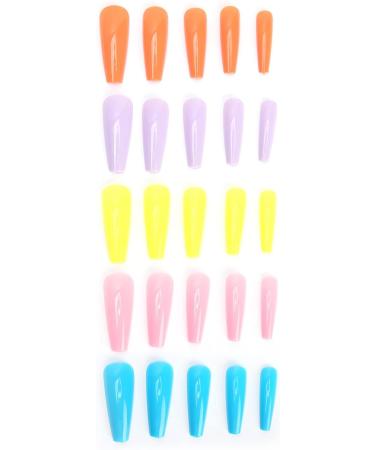 Press On Nails Fake Nails Kids Fake Nails Set Ballerina False Gel Nails Art Tips False Nails Pure Color Full Cover Nail Tip False Nail Tip for Women Girls Kids DIY Nail (05) - Buy Online on GoSupps.com