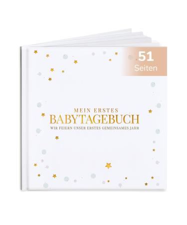 Tiny Trees Baby Album My first year - memory book and pregnancy diary - gift for baby games - diary for expectant mothers fathers parents - photo album for entering German - Buy Online on GoSupps.com
