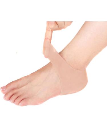 Silicone Gel Heel Protector Sock - Pain Relief for Cracked Feet Plantar Fasciitis & Spur | Anti-Cracking Care - Buy Online on GoSupps.com