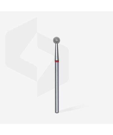 STALEKS PRO - Diamond Bit - Ball (Red Ring) I Attachment for Nail Cutters I Bits for Apparative Manicures and Pedicures I Grinding Attachment for Electric Grinding Equipment I Nail Drill Bit