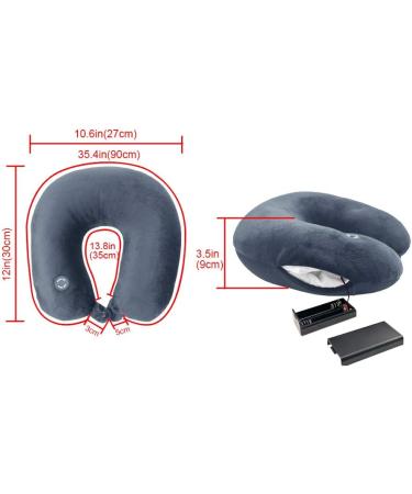 Hooshing Neck Pillow Massager - Vibrant Black Pain Relief Therapy & Shoulder Support for Car Home and Office - Buy Online on GoSupps.com