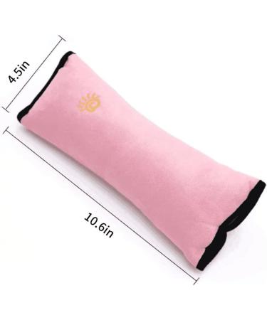 Bujingyun 2pc Universal Car Safety Belt Shoulder Pad for Kids & Adults - Gray/Pink (M) | Seat Belt Cushion Protector - Buy Online on GoSupps.com