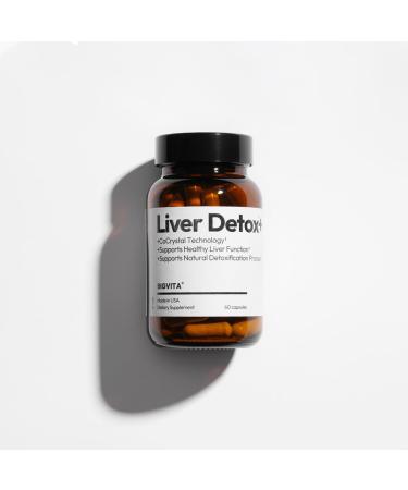 BIGVITA CoCrystal Liver Detox+ | 16x Absorption with Cocrysta Silybin | Glutathione, Turmeric, Selenium, Milk Thistle | Detox & Repair Formula for Energy, Daily Liver Health 60 Capsules - Buy Online on GoSupps.com