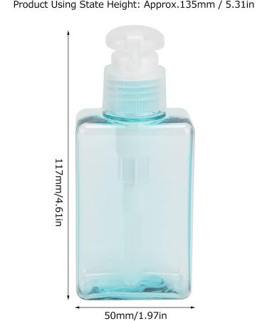Buy Transparent Blue Pump Bottle - Ideal for Family Friends Travel & Vacation | Fast International Shipping - Buy Online on GoSupps.com