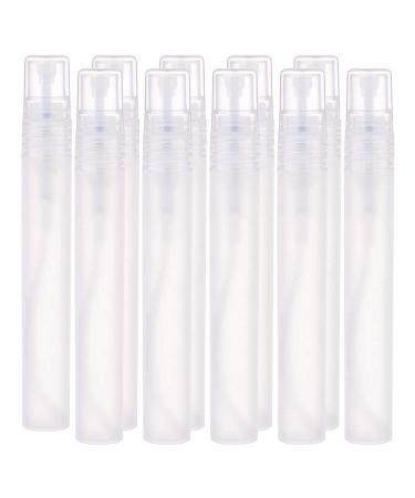 Empty perfume bottles made of plastic mini spray bottle plastic fine spray bottle travel refillable spray bottle transparent 10 ml (10 pieces/pack 10 ml)