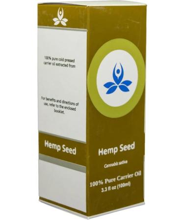 Hemp Seed Carrier Oil - 100% Pure and Natural Cold-Pressed Oil - Buy Online on GoSupps.com