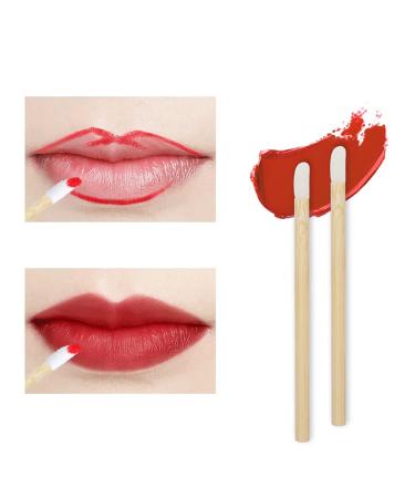 50 Pcs Lip Brushes - High-Quality Lip Gloss Wands & Lipstick Applicators | Makeup Tool with Wooden Handle | Perfect for Beauty Enthusiasts - Buy Online on GoSupps.com
