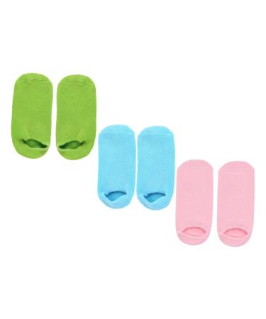 Ipetboom 3 Pairs Foot Moisturizing Socks Lotion Socks Hydrating Socks Hydrating Foot Mask Foot Moisturizing Product Foot Repairing Socks Dry Foot Casual Socks Essential Oil
