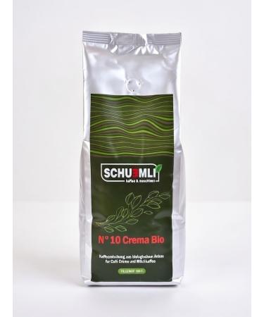 SCHUEMLI SCHUEMLI N 10 Crema Bio - Exquisite coffee crema made from long-roasted whole beans 1 kg