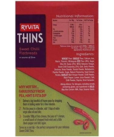 Ryvita Sweet Chilli Thins 125g x 2 - Buy Online on GoSupps.com