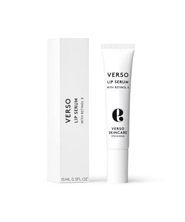 Verso Skin Care | Moisturizing Lip Serum with Retinol 8 | Anti Aging Lip Plumper for Soft Lips & Youthful Skin | Lip Care Made Easy (0.5 fl oz)