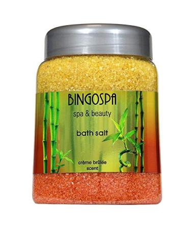Bath salt with the scent of cr me br l e 850g BINGOSPA