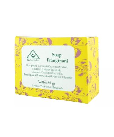 Nadis Herbal Soap 80 g Frangipani (Pack of 1)