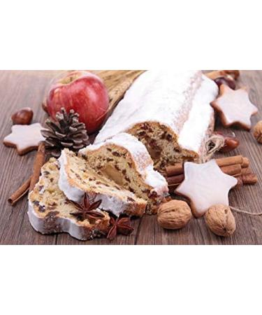 Marzipan Stollen | Traditional German Christmas Butter Cake Dessert with Marzipan & Almonds | Enjoy The TRADITIONALLY Baked Marzipan Stollen | 250 G | NIEDEREGGER | Germany - Buy Online on GoSupps.com