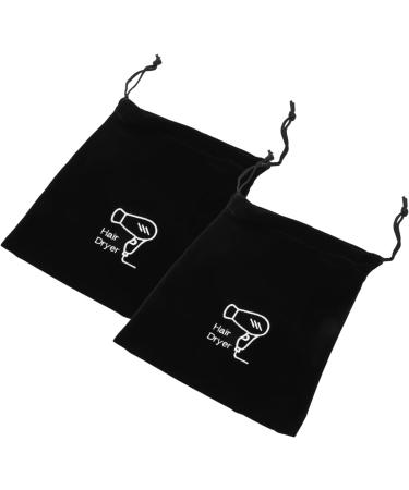 FOMIYES 6 Pcs Storage Bag Travel Hair Dryer Home Tools Hair Dryer Storage Travel Bag Bracket - Blackx3pcs 26x23cmx3pcs - Buy Online on GoSupps.com