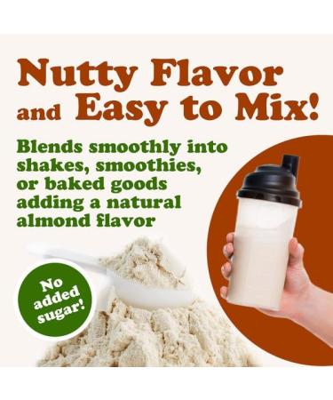 Food to Live Organic Almond Protein Powder 1 Pound Single Ingredient Non-GMO No Added Sugar Vegan Kosher Bulk Almond 1 Pound (Pack of 1) - Buy Online on GoSupps.com
