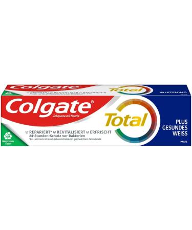 Colgate Toothpaste Total Plus Healthy White - 12x75ml Pack | Superior Teeth & Gums Protection - Buy Online on GoSupps.com